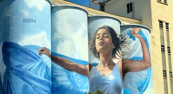 Así quedó el nuevo mural sobre silos Davis: qué empresas lo financiaron