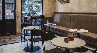 Cartel de venta para cafetería de especialidad pionera en Rosario