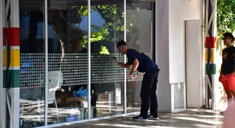 Supermercado Único baleado