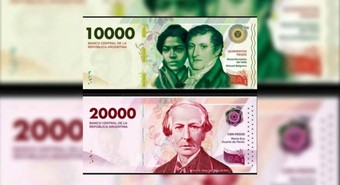 Cómo serán y cuándo salen a la cancha los billetes de $10.000 y $20.000