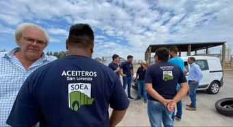 Intervino el gobierno nacional y se suspendió el paro de los trabajadores aceiteros