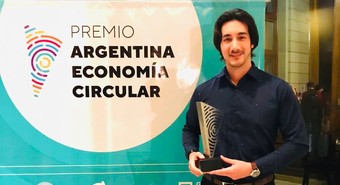 Economía circular: rosarino fue premiado por el diseño de sus productos