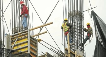 La construcción anotó en abril su mayor alza en casi un año