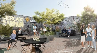 Apuestan a un patio de comidas cool en una zona gastronómica popular