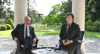 Hay foto: Javier Milei se reunió con Alberto Fernández en Olivos